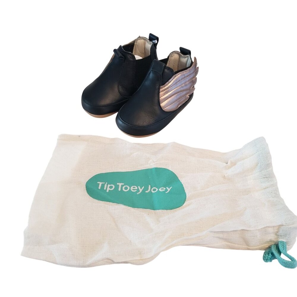 Tip Toey Joey Black Slip On Shoe Size 5